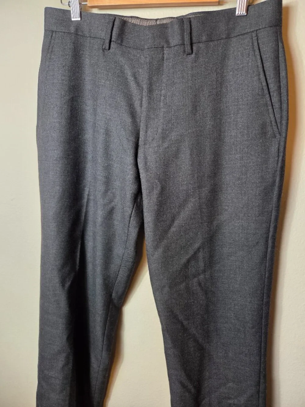 J. Crew Bowery Wool Pants 32x34 Gray Suiting Trouser Twill Classic New With Tags